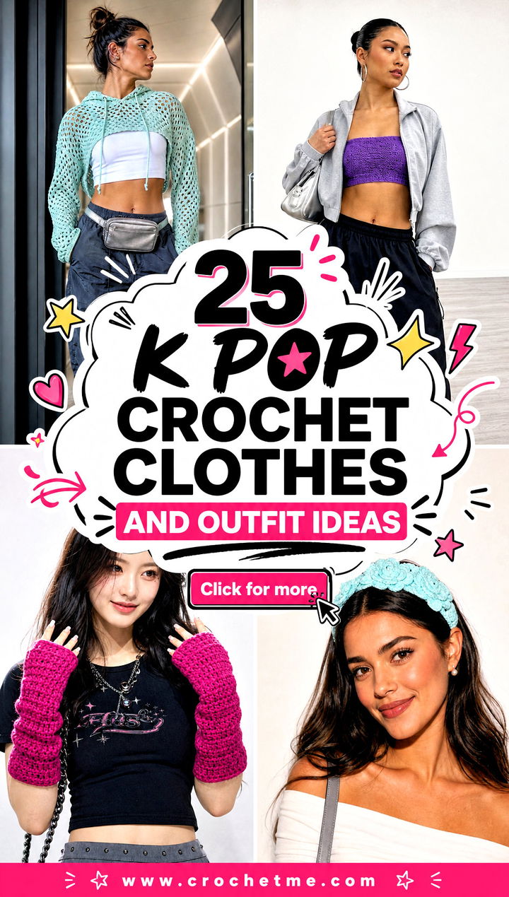 25 K Pop Crochet Clothes and outfit ideas - 25 K Pop Crochet Clothes and outfit ideas