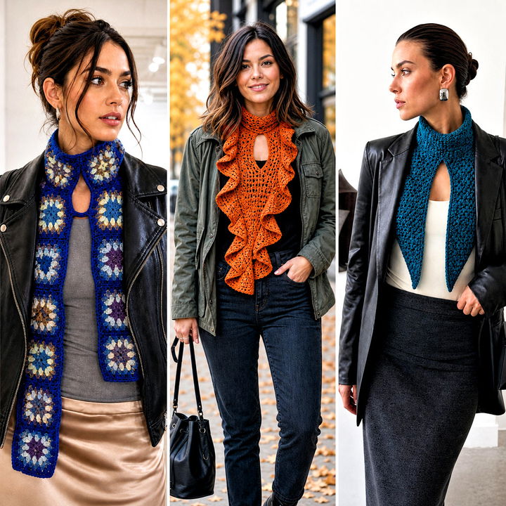 25 Keyhole Crochet Scarf Outfit Ideas for Chic Winter Layers