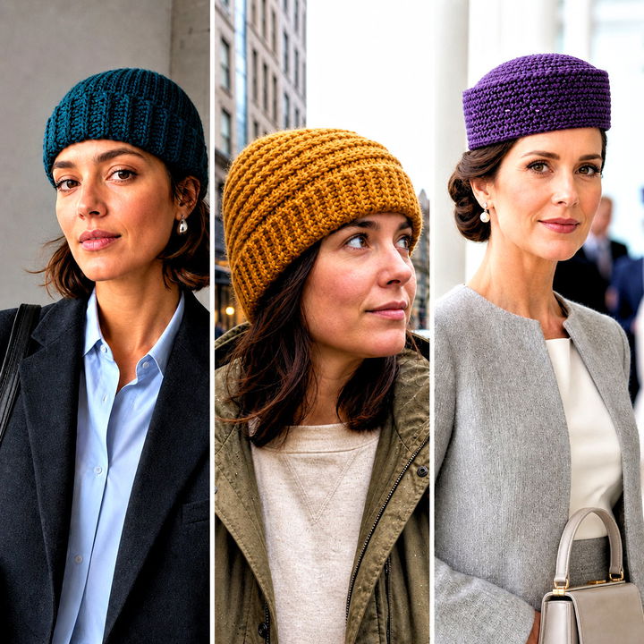 25 Knit Look Crochet Hat Outfit Ideas for Cozy Winter Style
