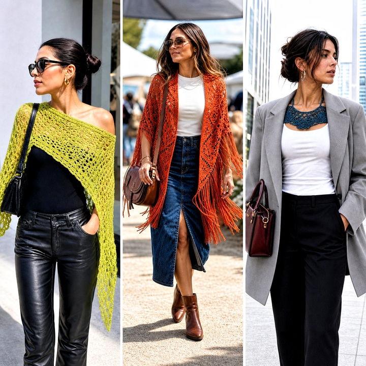 25 Lacey Crochet Shawls Outfit Ideas for Elegant Events