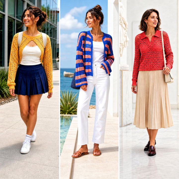 25 Lacy Crochet Sweater Outfit Ideas for Cozy Style Now