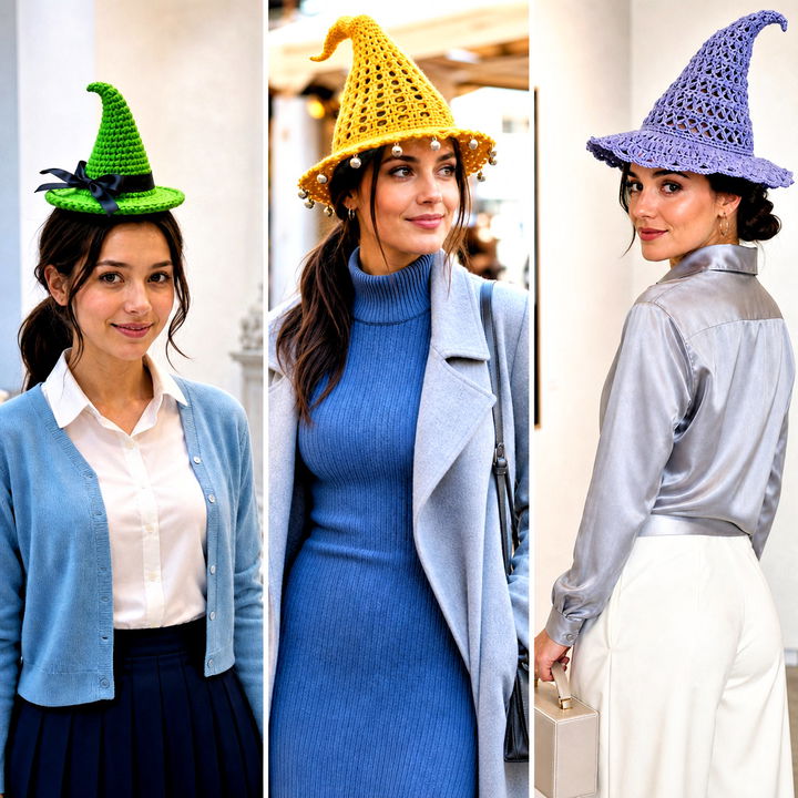 25 Mini Crochet Witch Hat Outfit Ideas for Spooky Season Fun