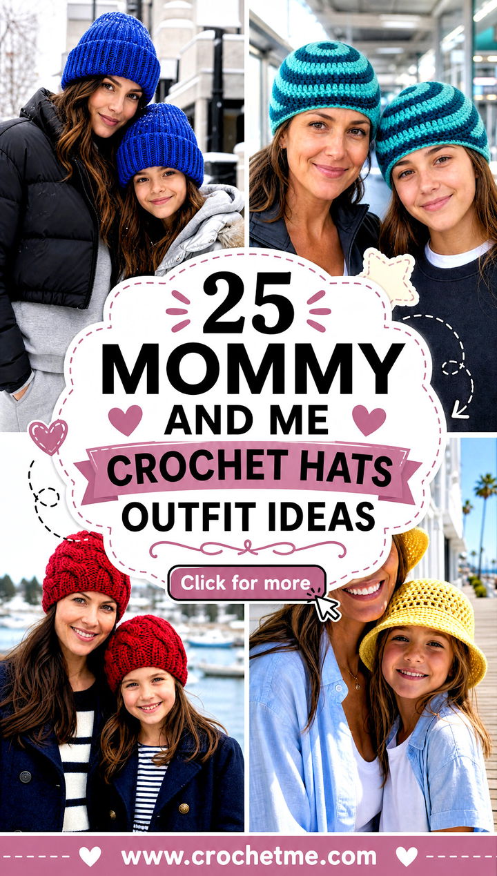 25 Mommy And Me Crochet Hats outfit ideas - 25 Mommy And Me Crochet Hats outfit ideas
