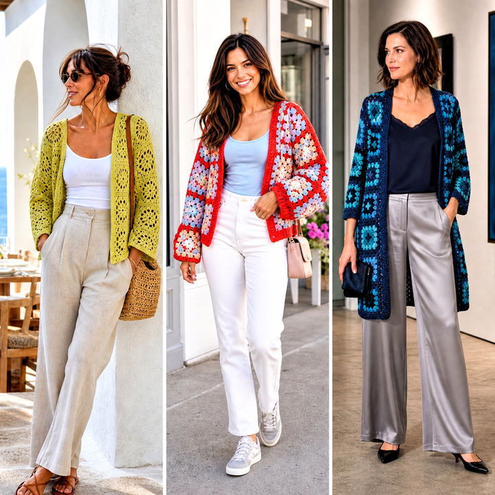 25 One Granny Square Cardigan Outfit Ideas for Creative Style
