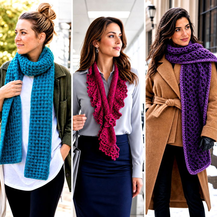 25 Quick and Easy Crochet Scarf Outfit Ideas for Beginners