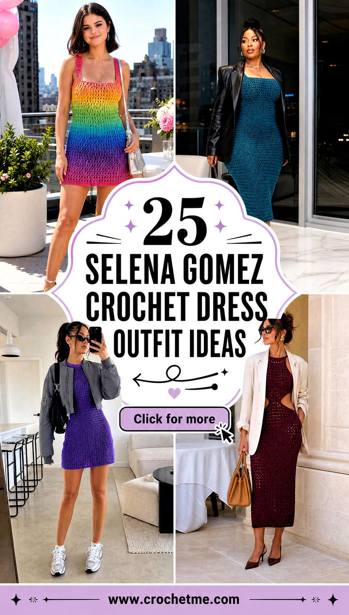 25 Selena Gomez Crochet Dress outfit ideas - 25 Selena Gomez Crochet Dress outfit ideas