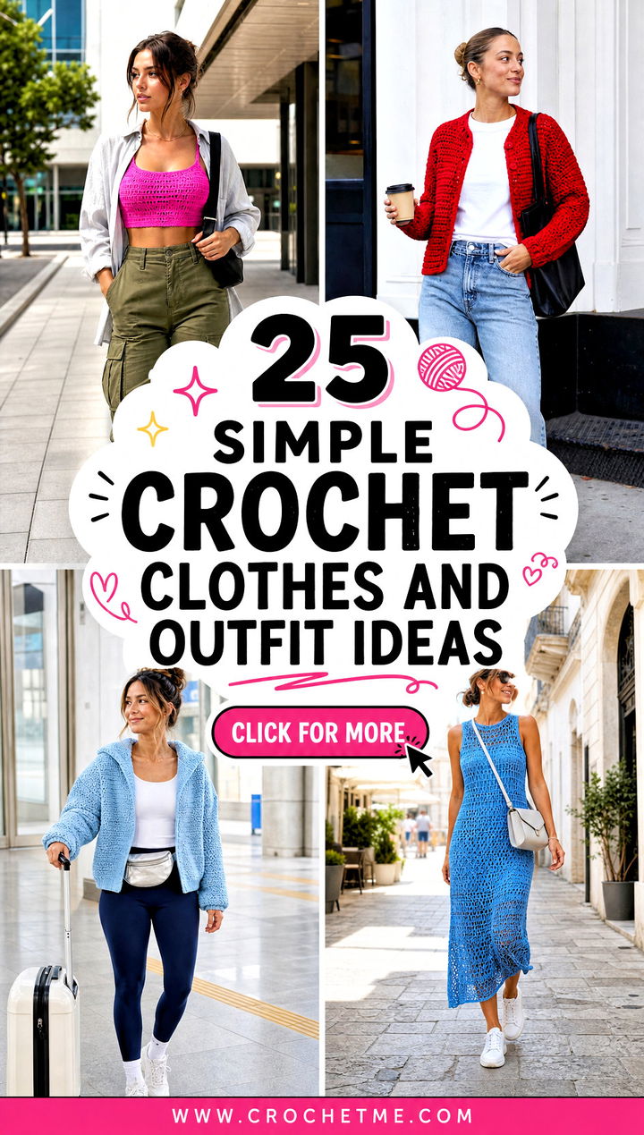 25 Simple Crochet Clothes and outfit ideas - 25 Simple Crochet Clothes and outfit ideas