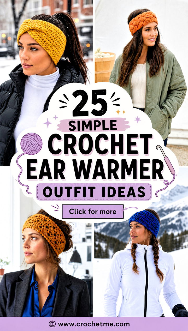 25 Simple Crochet Ear Warmer outfit ideas - 25 Simple Crochet Ear Warmer outfit ideas
