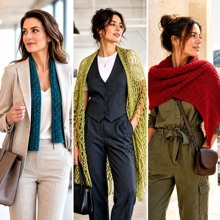 25 Simple Crochet Shawl Outfit Ideas for Elegant Everyday Layers