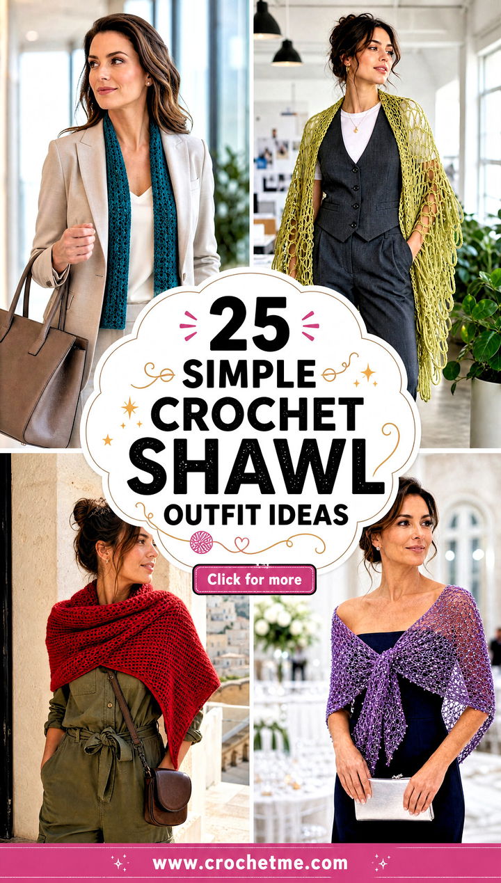 25 Simple Crochet Shawl outfit ideas - 25 Simple Crochet Shawl outfit ideas