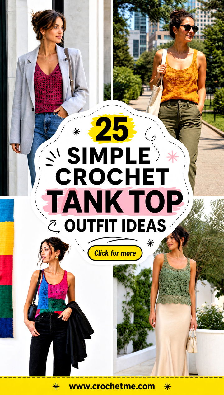 25 Simple Crochet Tank Top outfit ideas - 25 Simple Crochet Tank Top outfit ideas