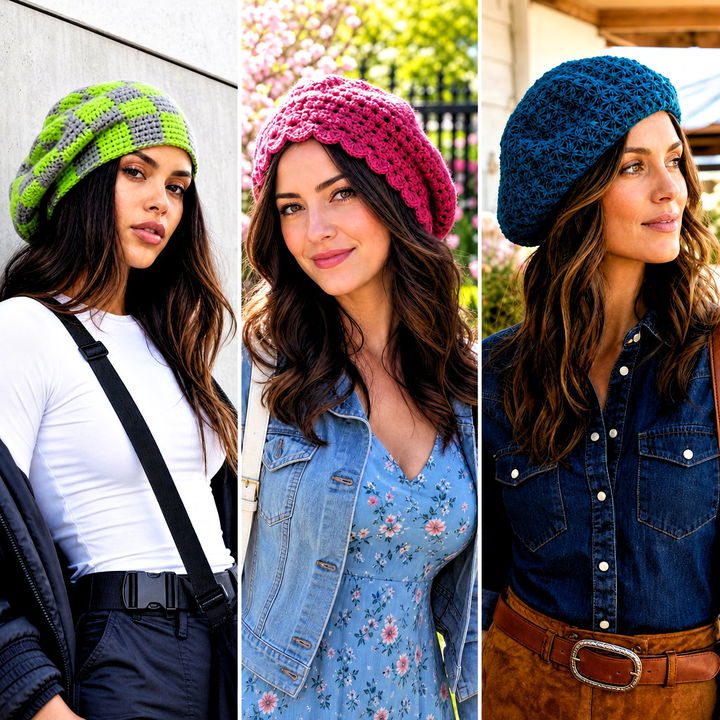 25 Slouchy Crochet Beret Outfit Ideas for Relaxed Winter Style