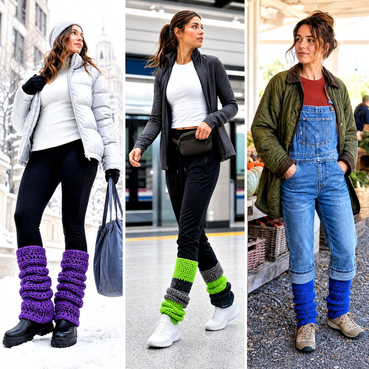 25 Slouchy Crochet Leg Warmers Outfit Ideas for Cozy Retro Style