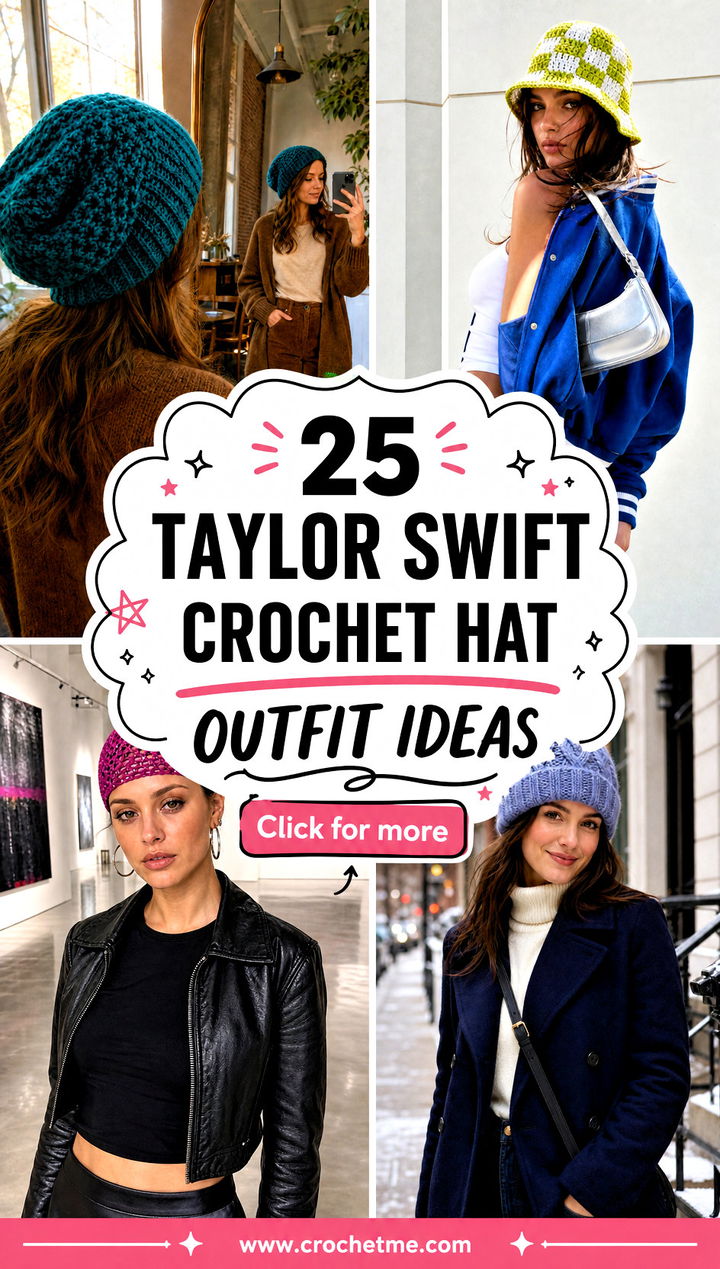 25 Taylor Swift Crochet Hat outfit ideas - 25 Taylor Swift Crochet Hat outfit ideas