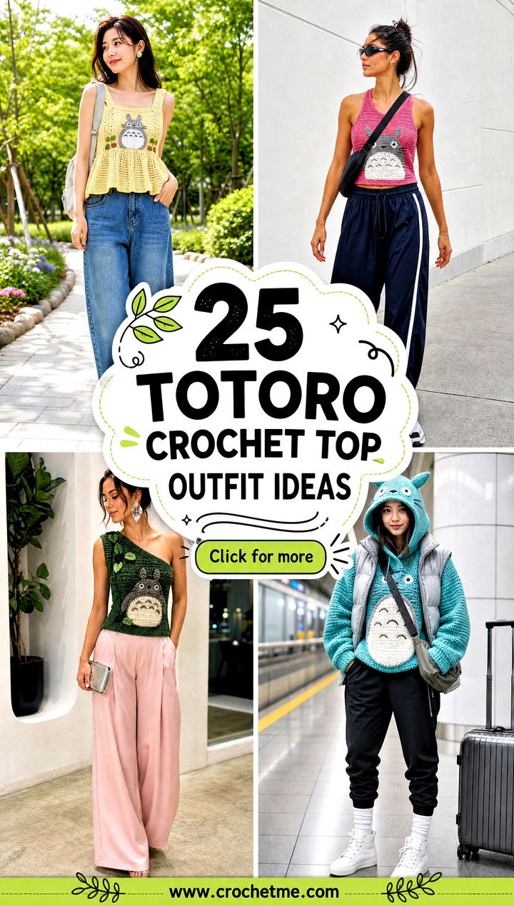 25 Totoro Crochet Top outfit ideas - 25 Totoro Crochet Top outfit ideas