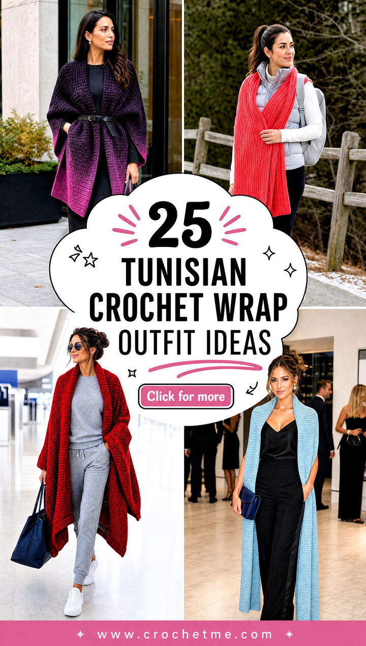 25 Tunisian Crochet Wrap outfit ideas - 25 Tunisian Crochet Wrap outfit ideas