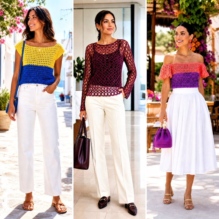 25 Two Toned Crochet Top Outfit Ideas for Bold Summer Style