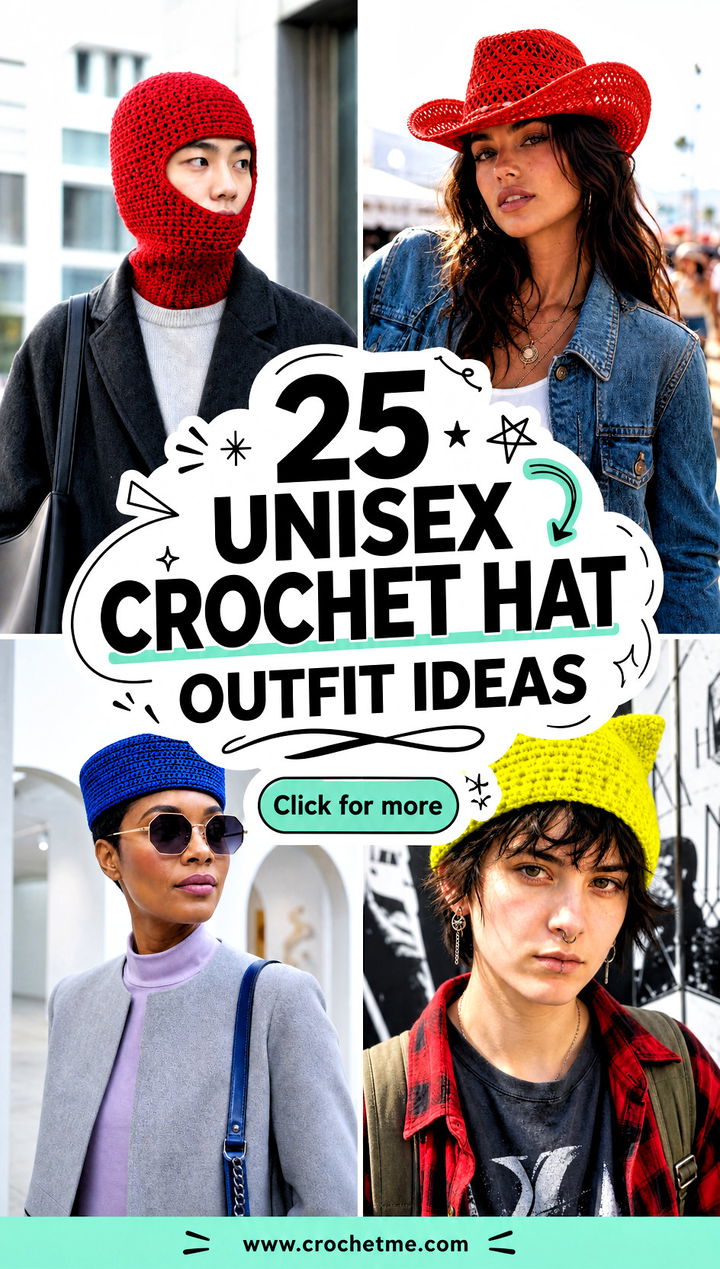 25 Unisex Crochet Hat outfit ideas - 25 Unisex Crochet Hat outfit ideas