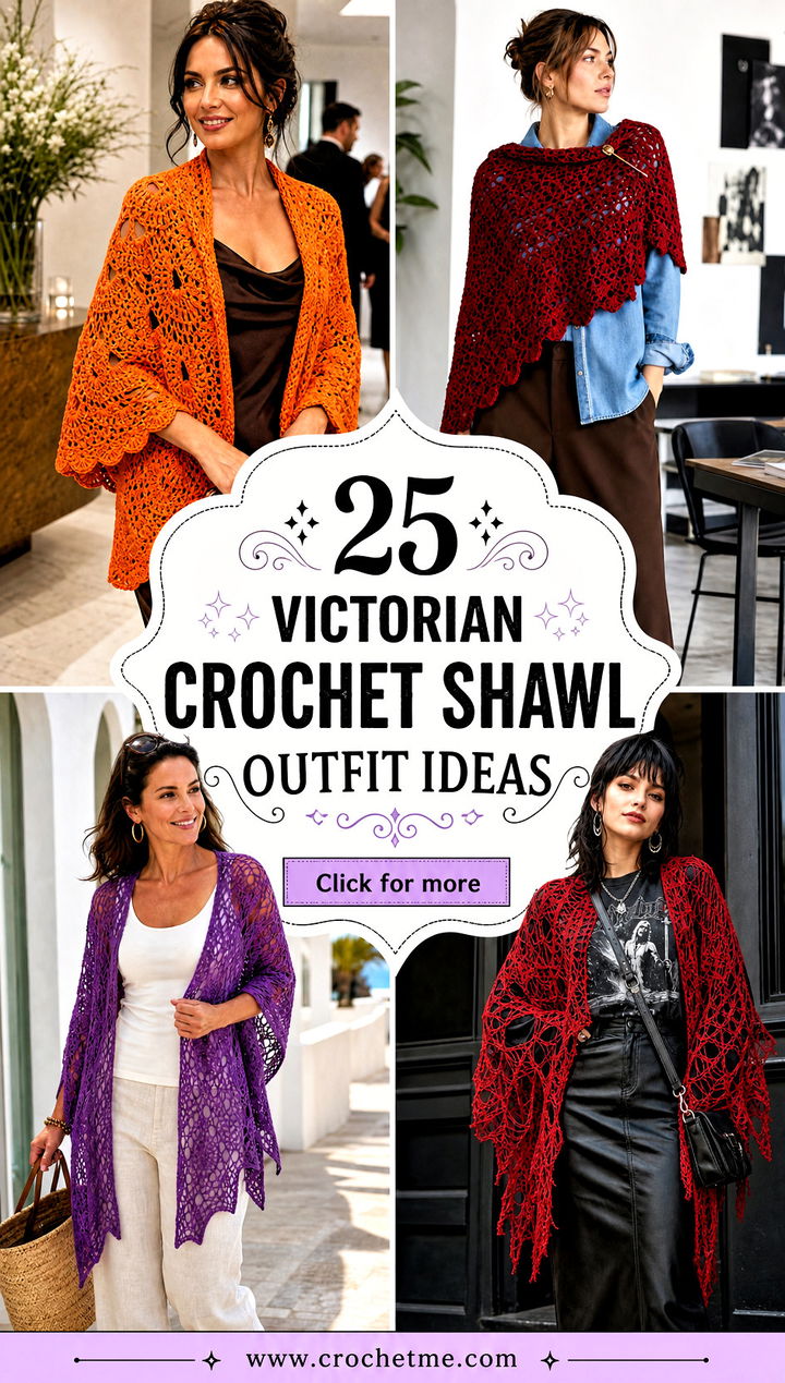 25 Victorian Crochet Shawl outfit ideas - 25 Victorian Crochet Shawl outfit ideas