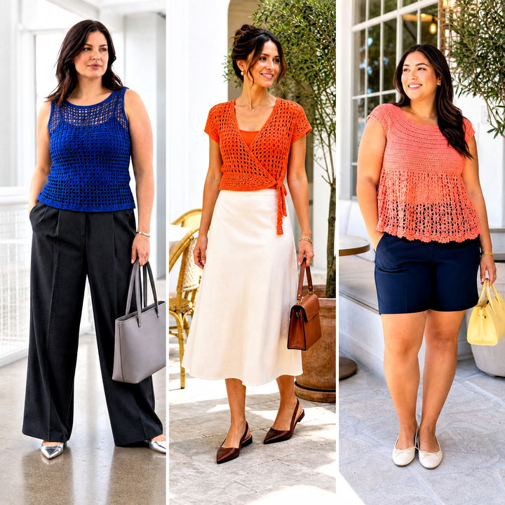 25 Women’s Crochet Tops Outfit Ideas for Fresh Summer Style