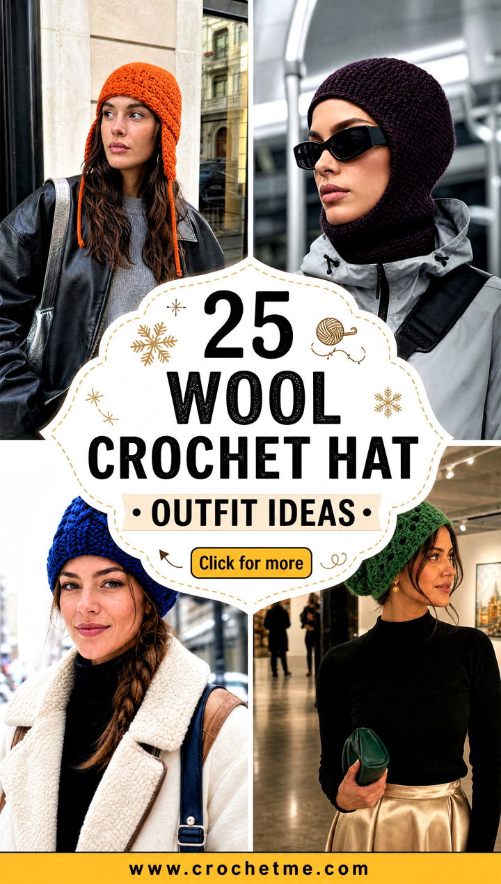25 Wool Crochet Hat outfit ideas - 25 Wool Crochet Hat outfit ideas