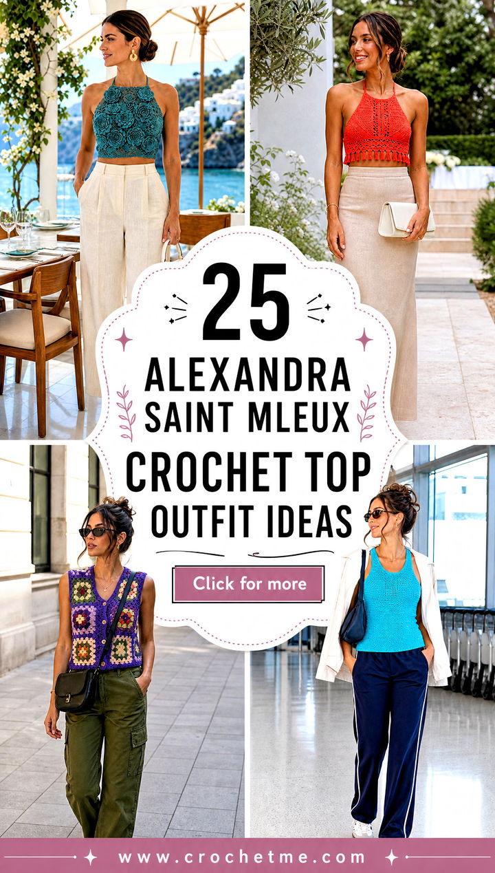 25 alexandra saint mleux crochet top outfit ideas - 25 alexandra saint mleux crochet top outfit ideas