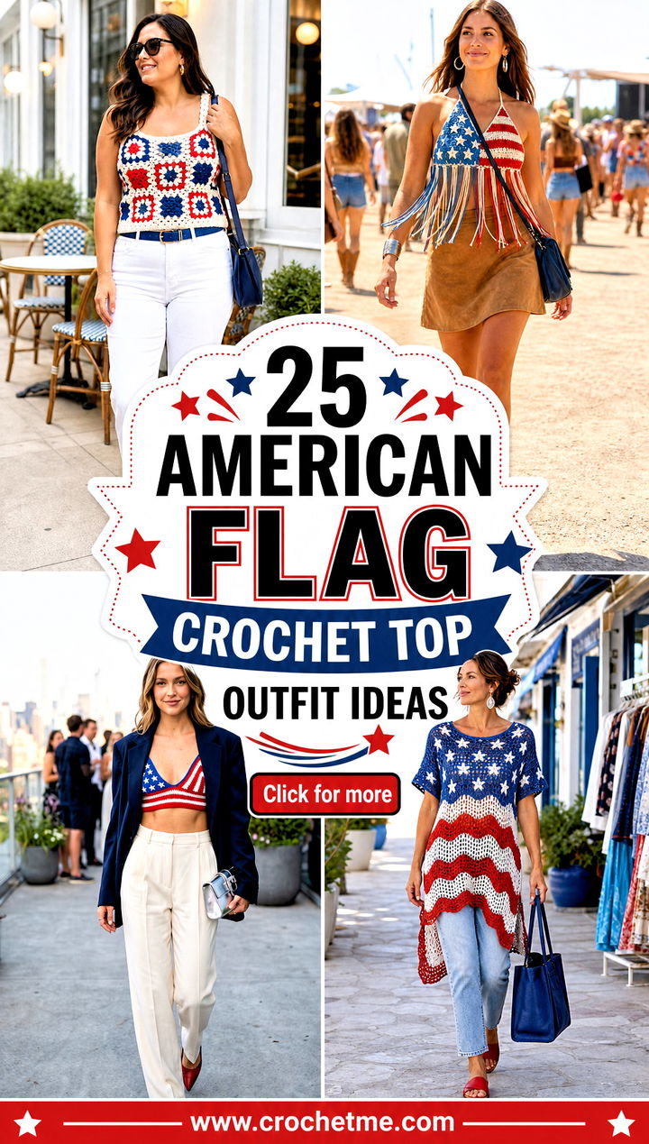 25 american flag crochet top outfit ideas - 25 american flag crochet top outfit ideas