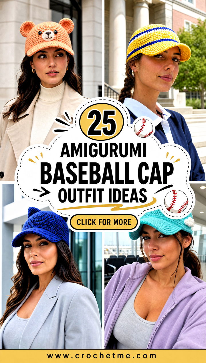25 amigurumi baseball cap outfit ideas - 25 amigurumi baseball cap outfit ideas