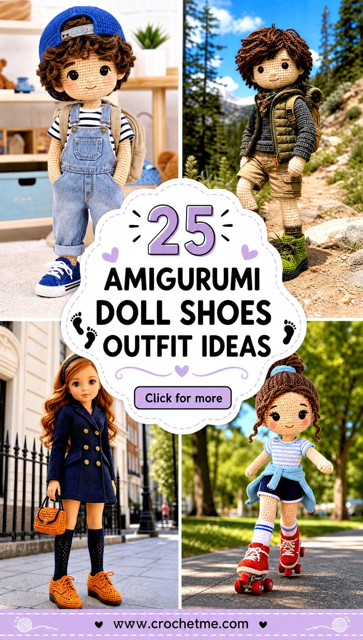 25 amigurumi doll shoes outfit ideas - 25 amigurumi doll shoes outfit ideas