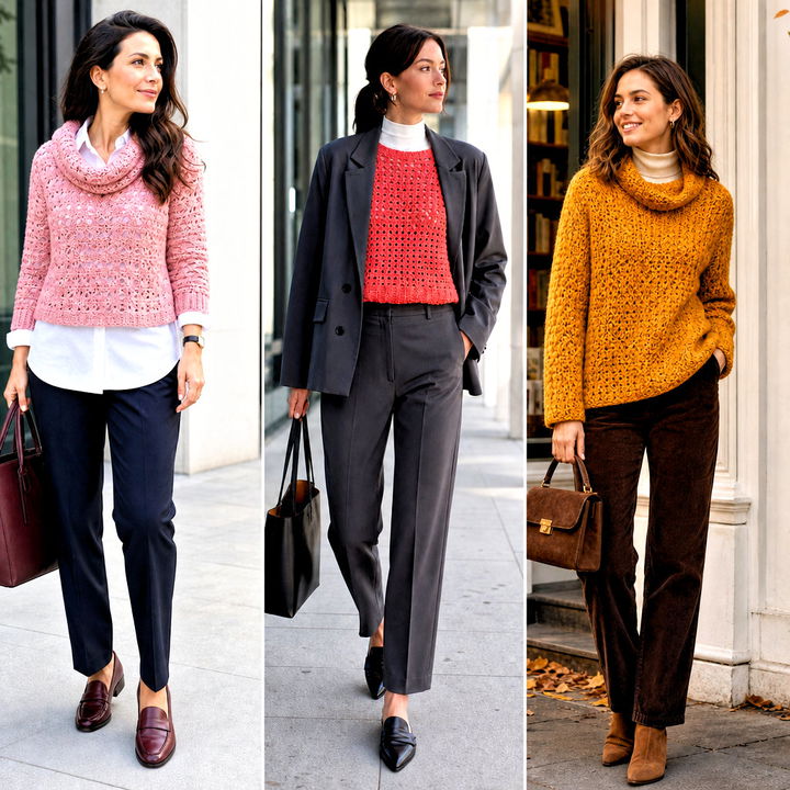 25 Azel Crochet Pullover Outfit Ideas for Cozy Winter Style