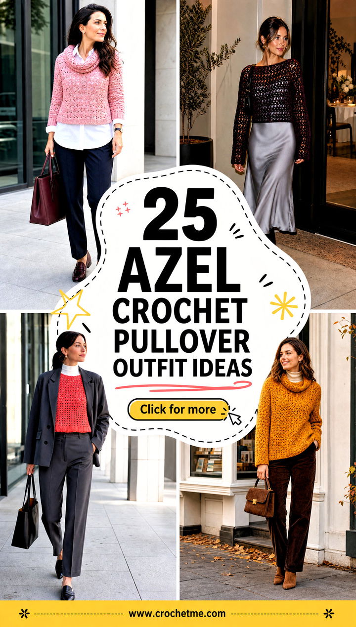 25 azel crochet pullover outfit ideas - 25 azel crochet pullover outfit ideas