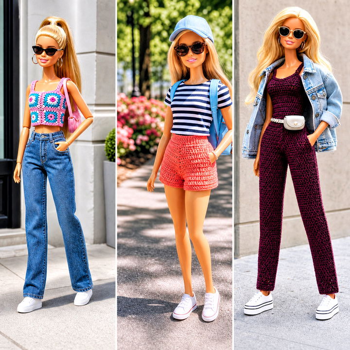 25 Barbie Doll Crochet Clothes and Outfit Ideas for Creative Play