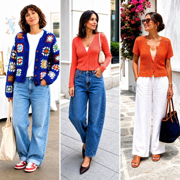 25 Basic Crochet Cardigan Outfit Ideas for Easy Everyday Style