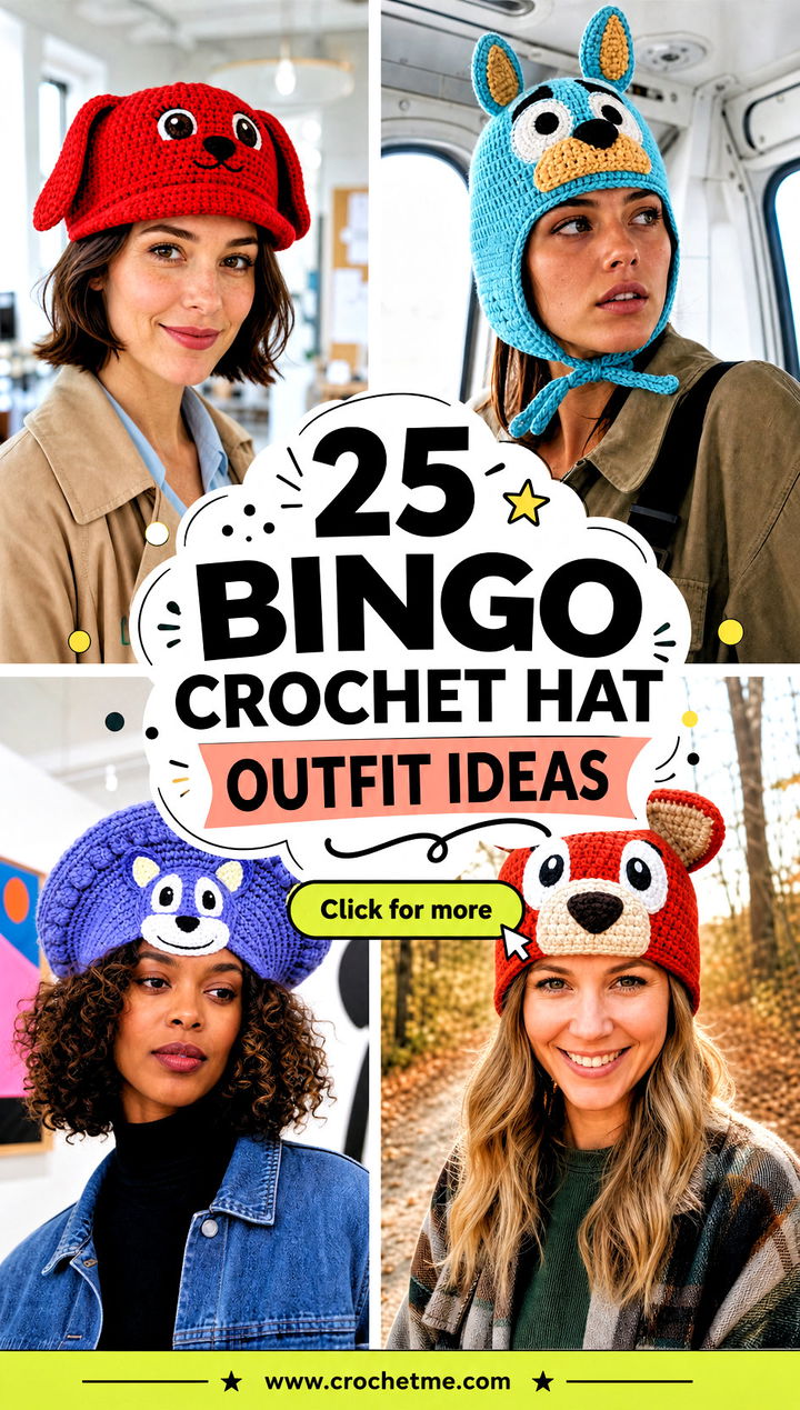 25 bingo crochet hat outfit ideas - 25 bingo crochet hat outfit ideas