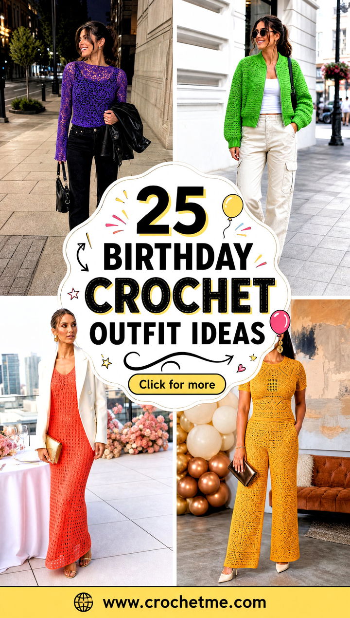 25 birthday crochet outfit ideas - 25 birthday crochet outfit ideas