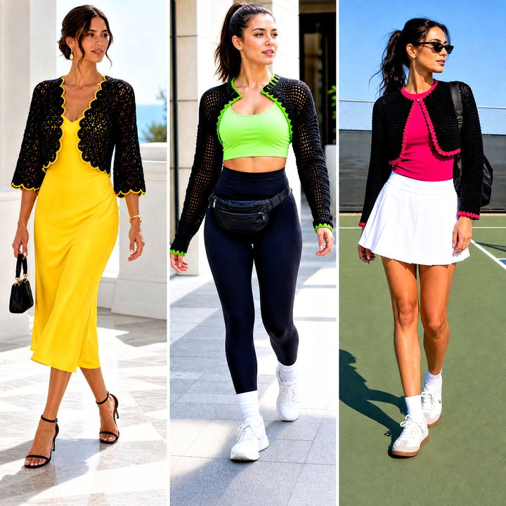 25 Black Crochet Bolero Outfit Ideas for Chic Layered Looks