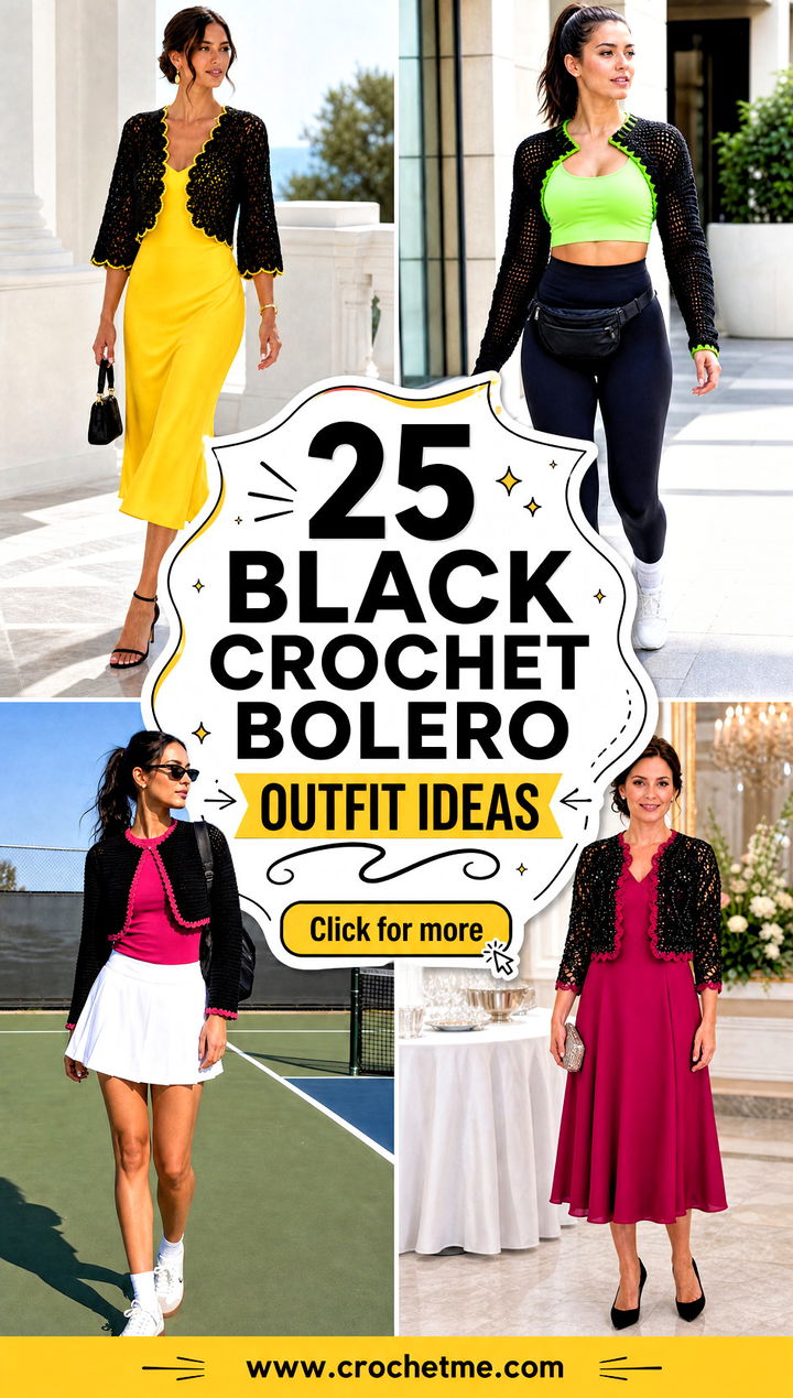 25 black crochet bolero outfit ideas - 25 black crochet bolero outfit ideas