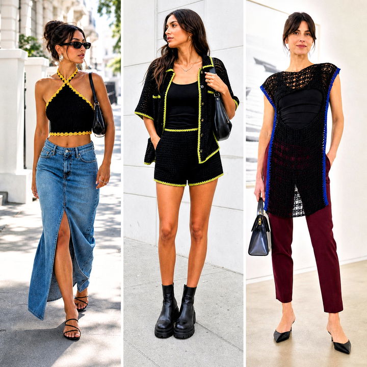 25 Black Crochet Clothes and Outfit Ideas for Chic Styling