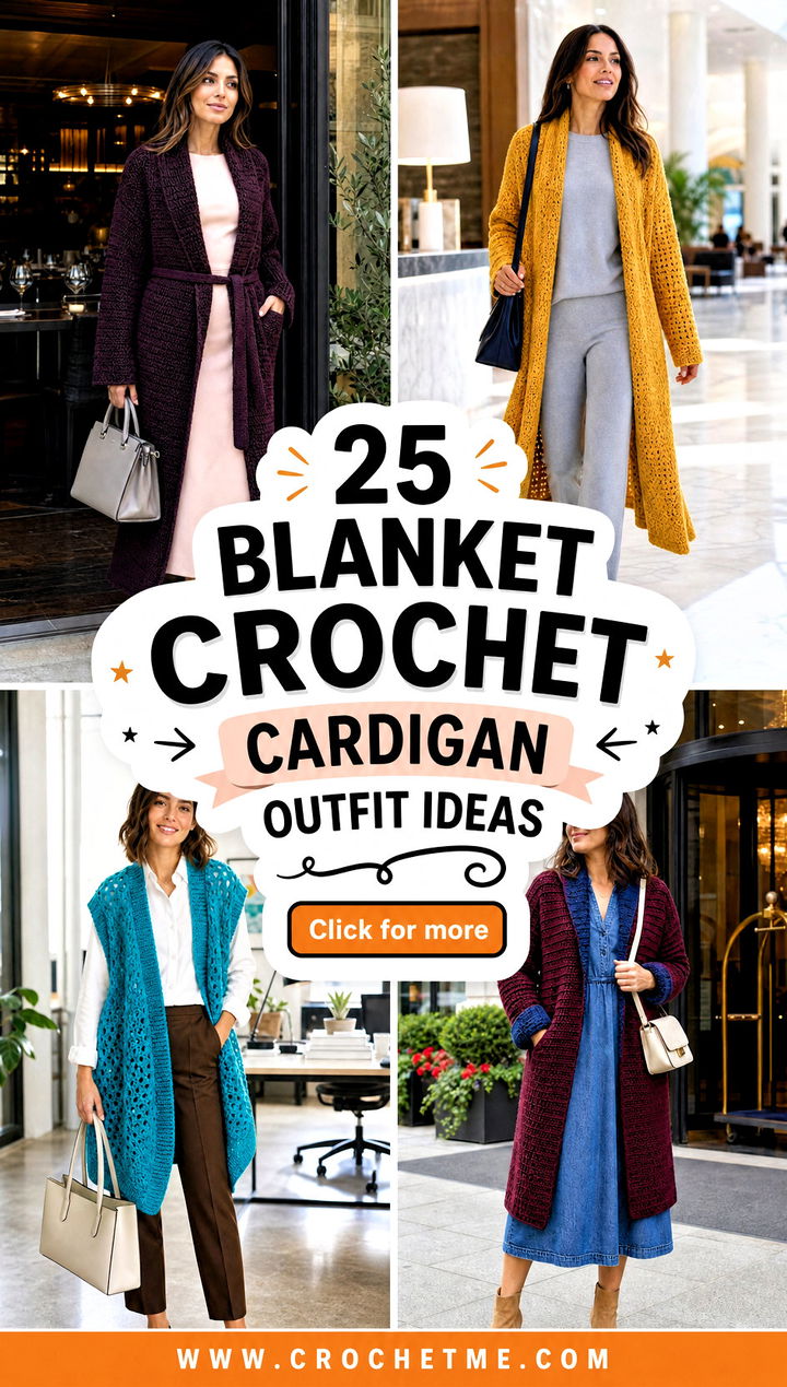 25 blanket crochet cardigan outfit ideas - 25 blanket crochet cardigan outfit ideas