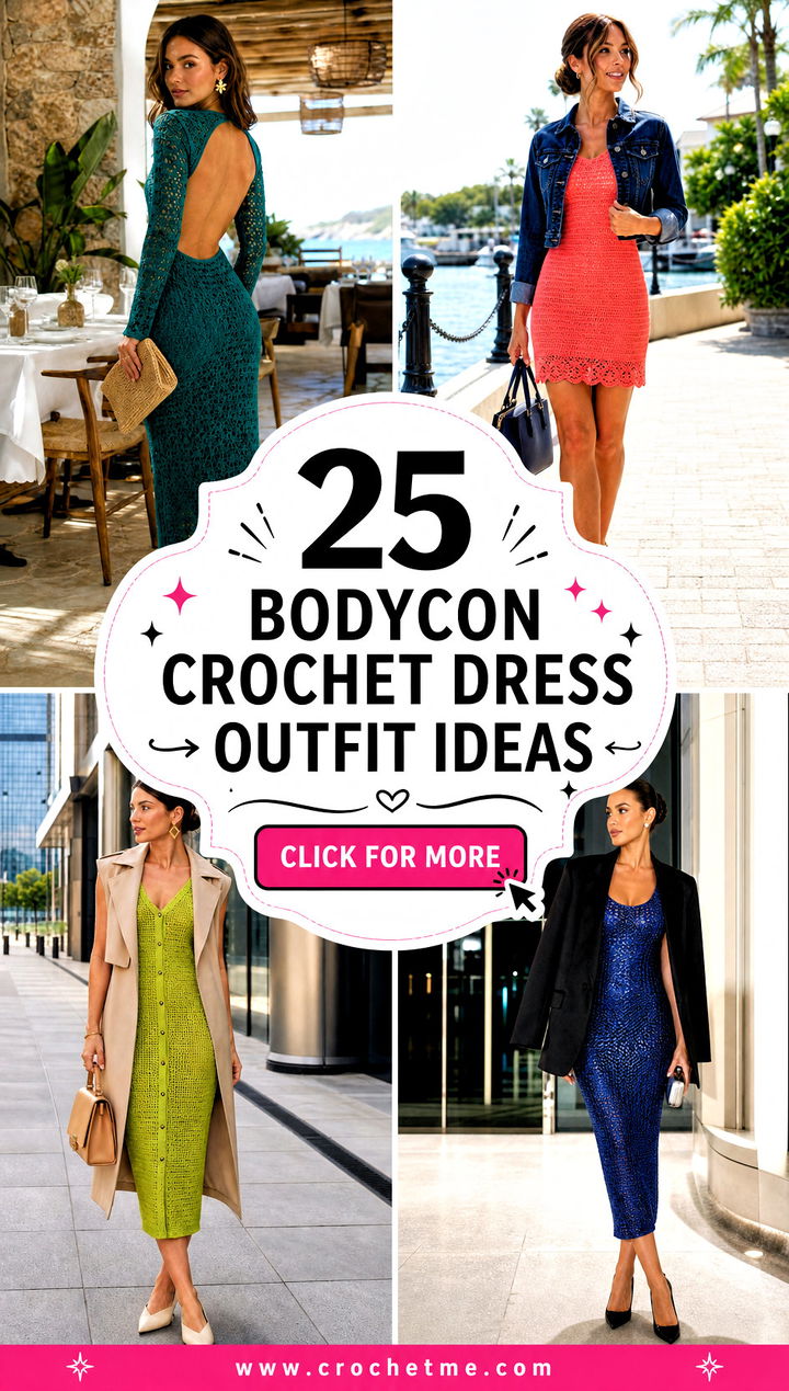 25 bodycon crochet dress outfit ideas - 25 bodycon crochet dress outfit ideas