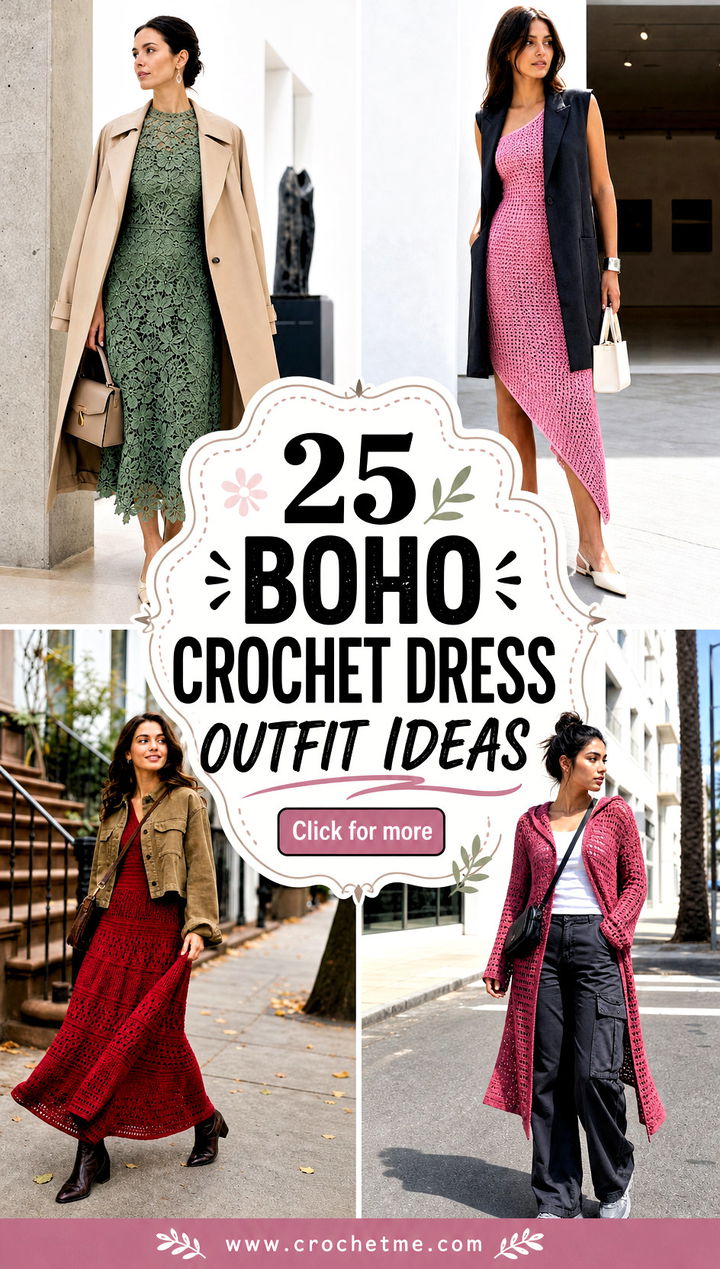 25 boho crochet dress outfit ideas - 25 boho crochet dress outfit ideas