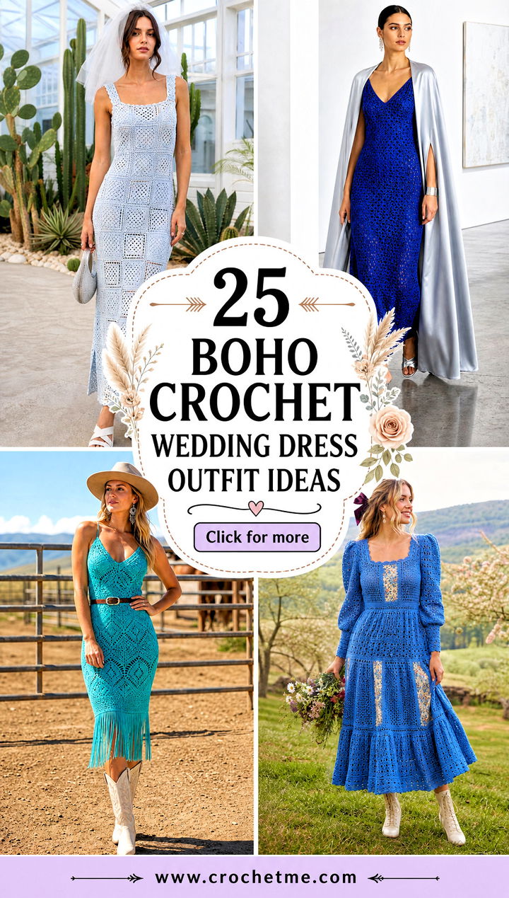 25 boho crochet wedding dress outfit ideas - 25 boho crochet wedding dress outfit ideas
