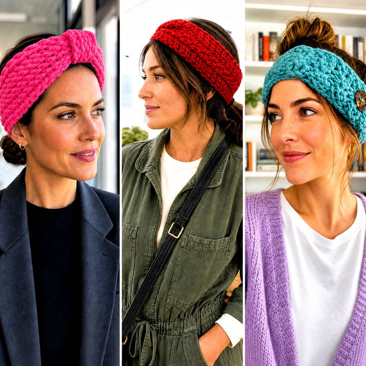 25 Bulky Yarn Crochet Headband Outfit Ideas for Cozy Days