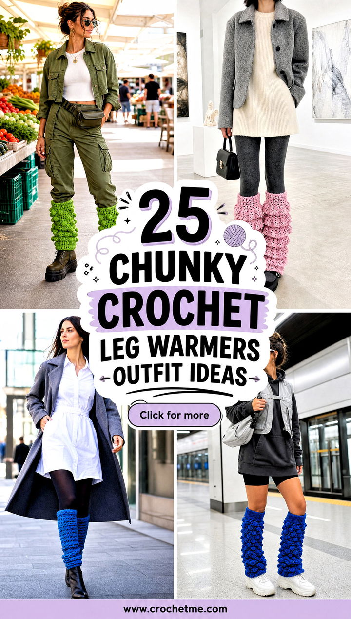 25 chunky crochet leg warmers outfit ideas - 25 chunky crochet leg warmers outfit ideas