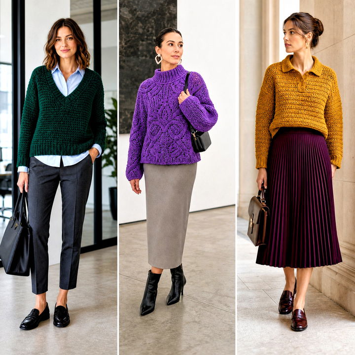 25 Chunky Yarn Crochet Sweater Outfit Ideas for Cozy Cold Days