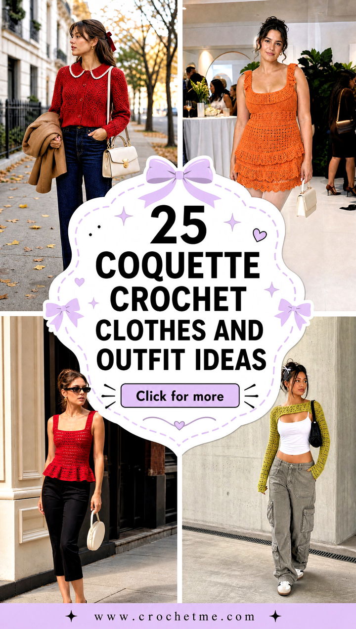 25 coquette crochet clothes and outfit ideas - 25 coquette crochet clothes and outfit ideas