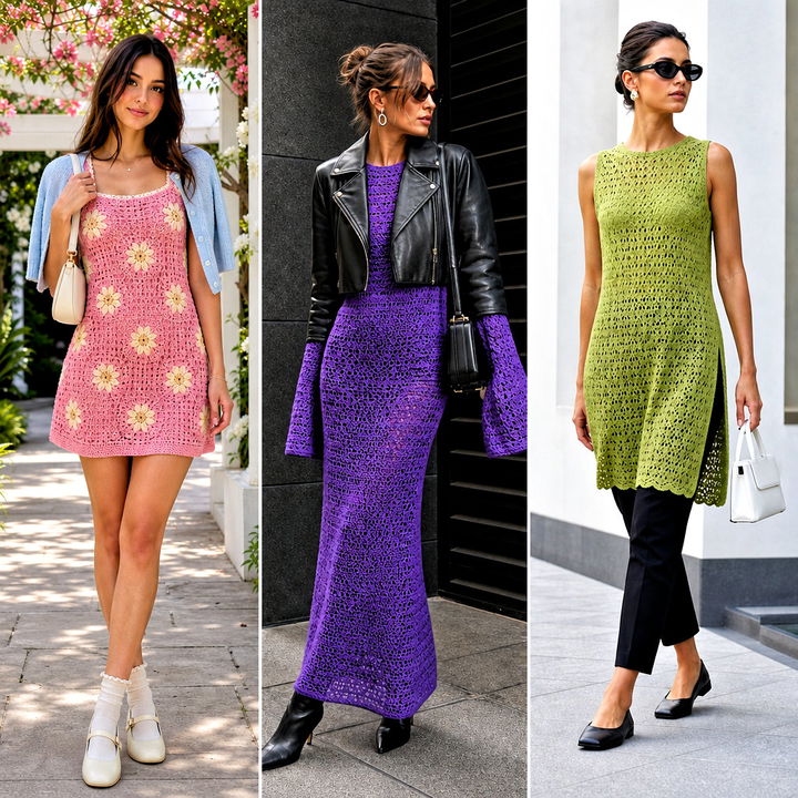 25 Crochet 60s Dress Outfit Ideas for Retro Summer Style