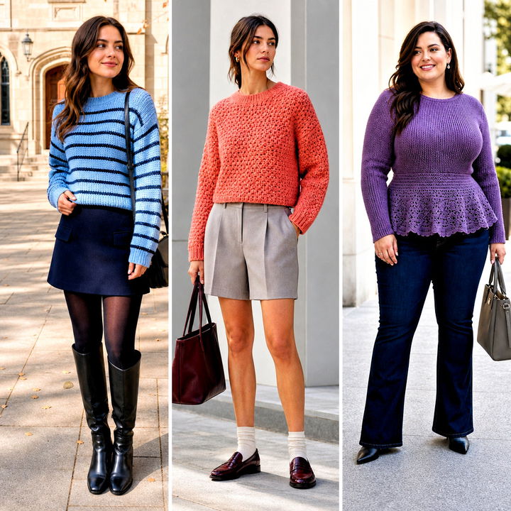 25 Crochet Alpine Stitch Sweater Outfit Ideas for Cozy Fall