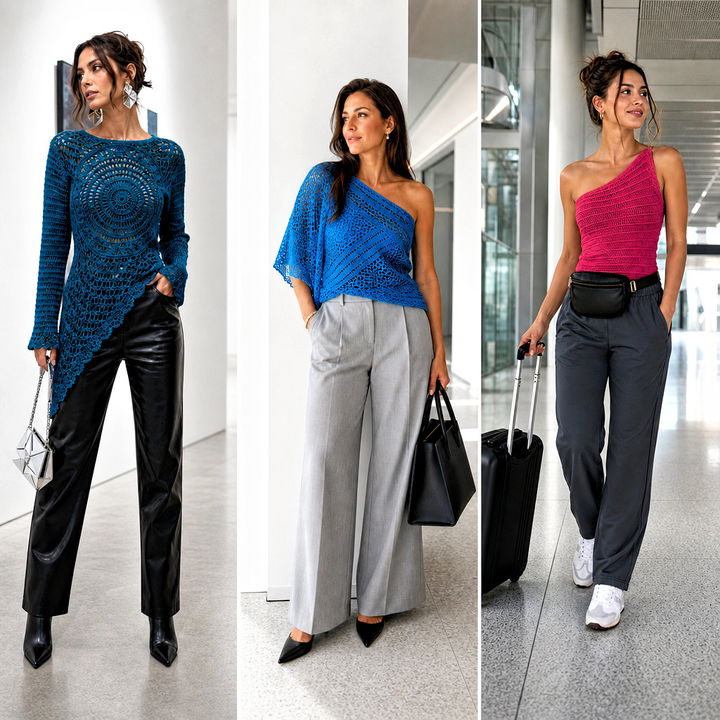 25 Crochet Assymetrical Top Outfit Ideas for Bold Style