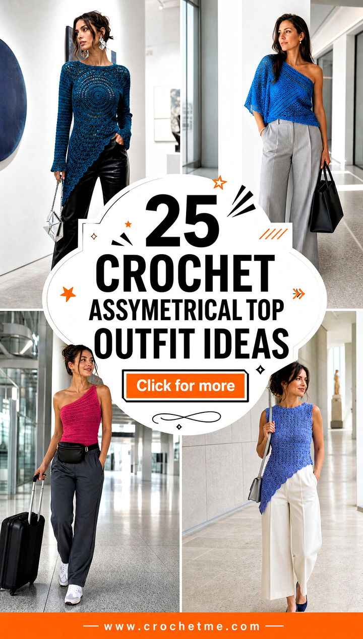 25 crochet assymetrical top outfit ideas - 25 crochet assymetrical top outfit ideas